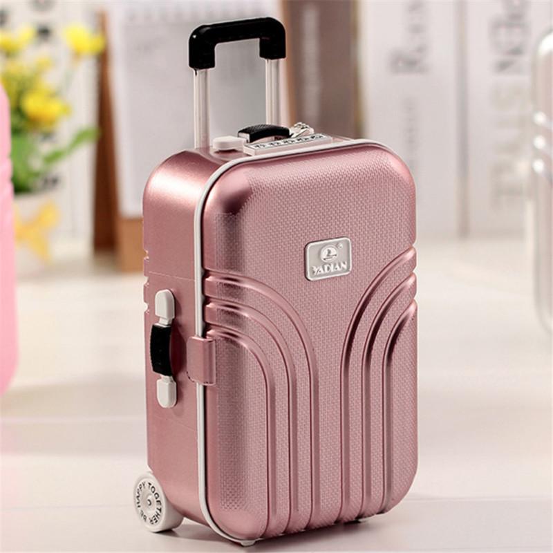 Чемодан с перекладиной, музыкальная шкатулка, музыкальная шкатулка для хранения ювелирных изделий для девочек с вращающимся танцующим маленьким мультяшным персонажем