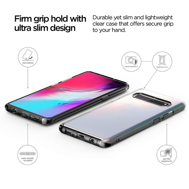 Силиконовые прозрачные чехлы для телефонов Samsung Galaxy S10 5G E S10E Plus Lite S105G S10Plus Мягкая прозрачная тонкая задняя крышка из ТПУ