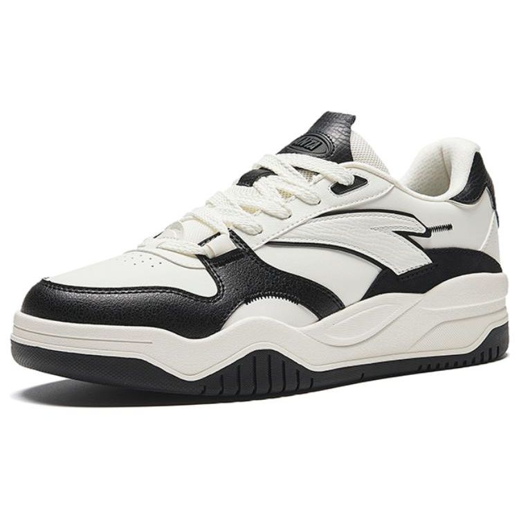 Anta Кроссовки Wavy Shoes, нескользящие, износостойкие, легкие, низкие, для скейтбординга, мужские, кроссовки, черные, белые 912348003-2
