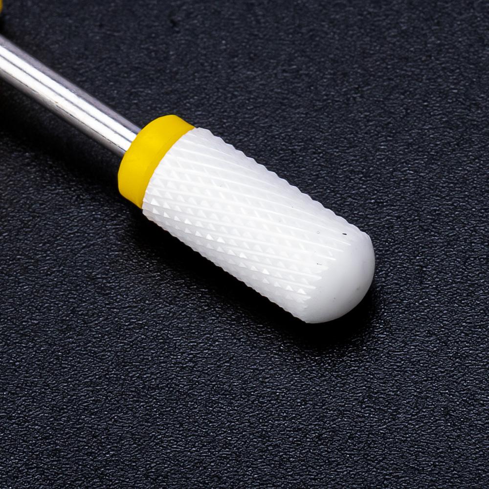 Керамическая фреза, маникюрные сверла для ногтей, электрические пилочки для ногтей, розовые, синие, шлифовальные насадки, фрезы, резак, аксессуары для заусенцев