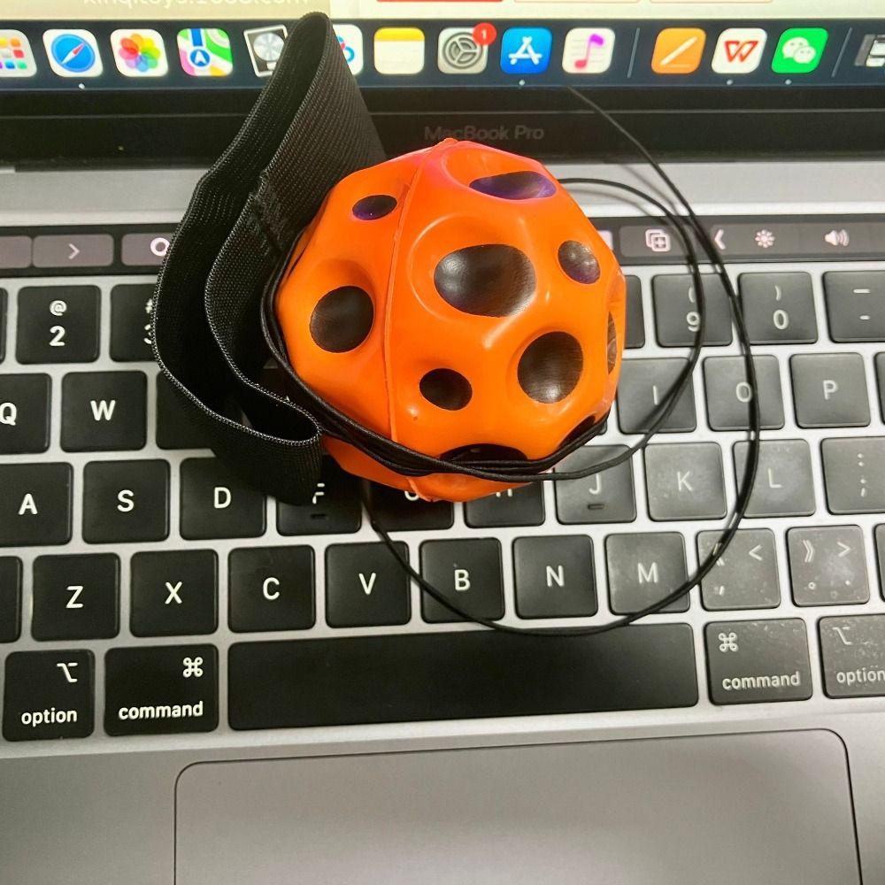 Hand Ball Game Wrist Return Rubber Ball Exercise Wrist Elastic Ball High Bouncing Ball  Kids Toy