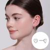 [Rosemont] Silver Heart Earrings Rc24B36J