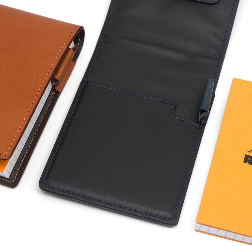 Слип-он обложка для блокнота Rio RHODIA #11 Шоколадный (A-IOL-2807) Итальянская кожа формата А7 Простой подарок