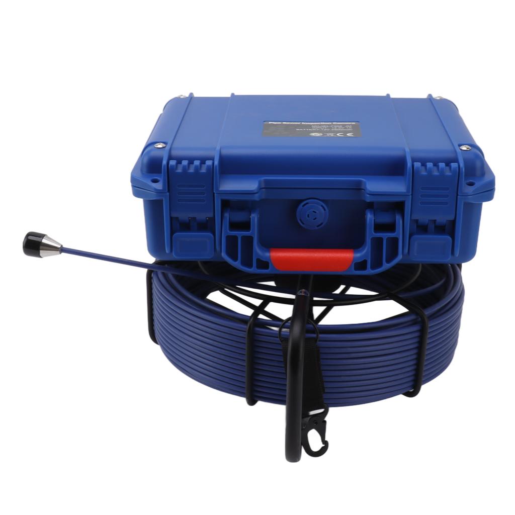 30m Pipe Drain Inspection Camera 17MM 1080P Pipe Endoscope with Meter Counter for Home Wall Duct