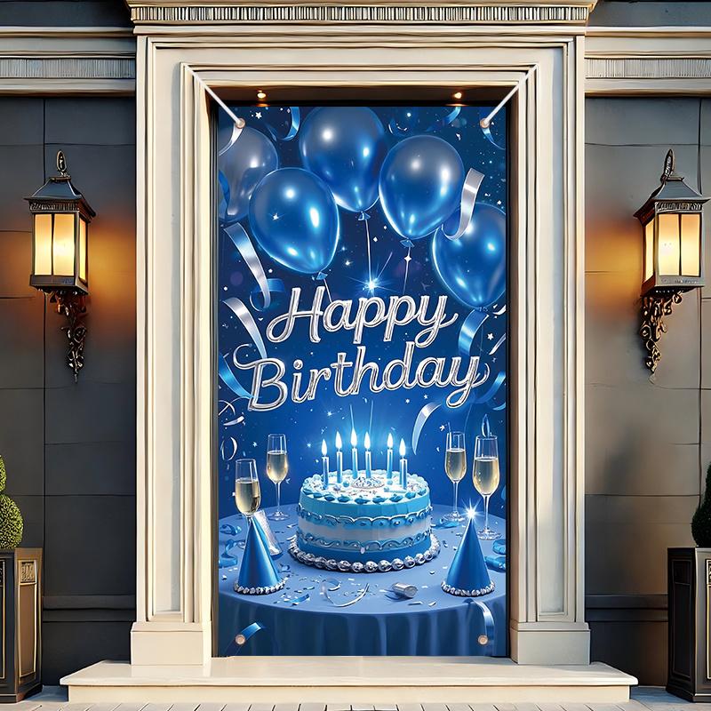Happy 18th Birthday Door Curtain Women Men Patio 90x180cm Home Decor