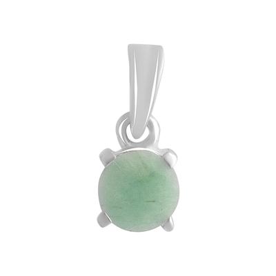 Серебряная подвеска с изумрудом 0.448ct (2140399)