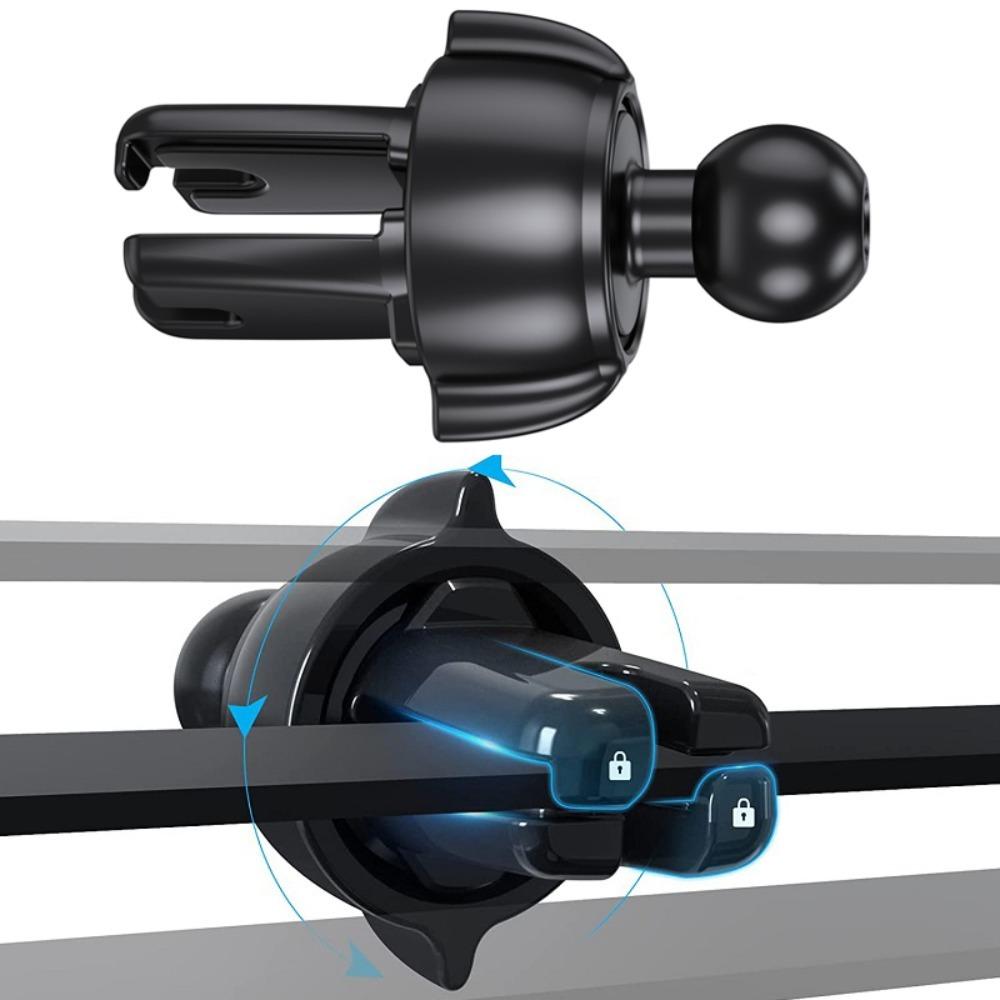 Подставка под головку, кронштейн для автомобильного зарядного устройства, гравитационный кронштейн, автомобильное крепление на вентиляционную решетку, автомобильный держатель для телефона с шаровой головкой 17 мм