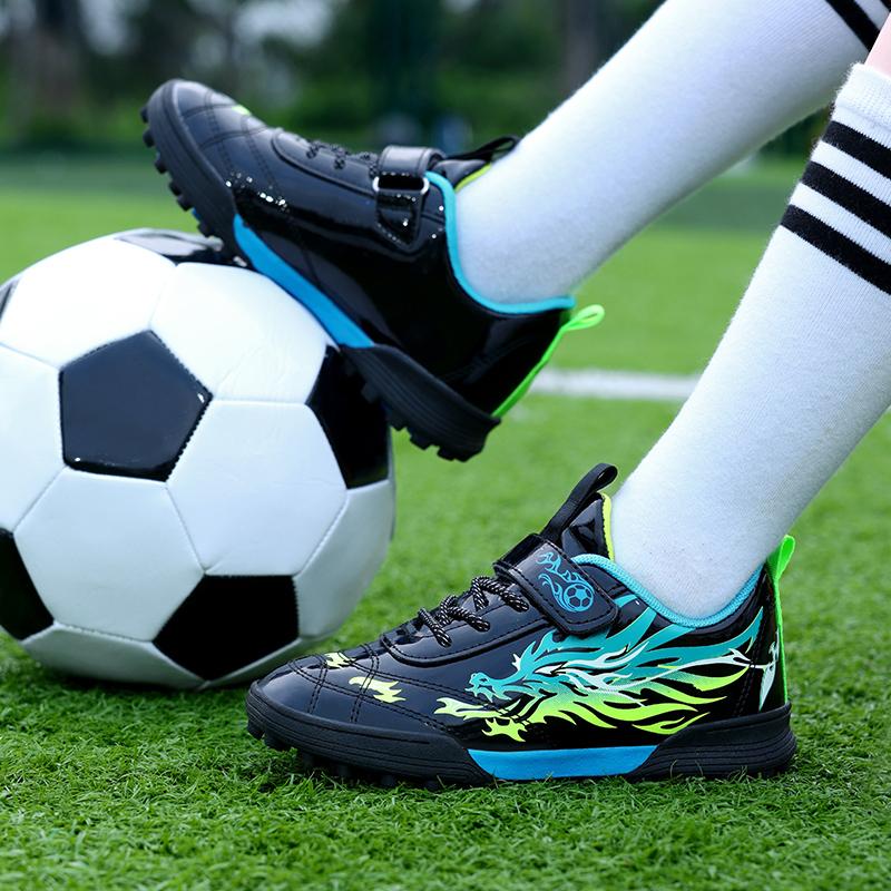 31-39 Children Football Shoes Youth Short Spike Rotating Button Football Shoes Training Boys Kids Football Boots
