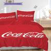 Cocacola Refreshment Sip Threepiece Set 1 Duvet Cover 2 Pillowcase Without Core Christmas Birthday Gift Soft And Comfortable