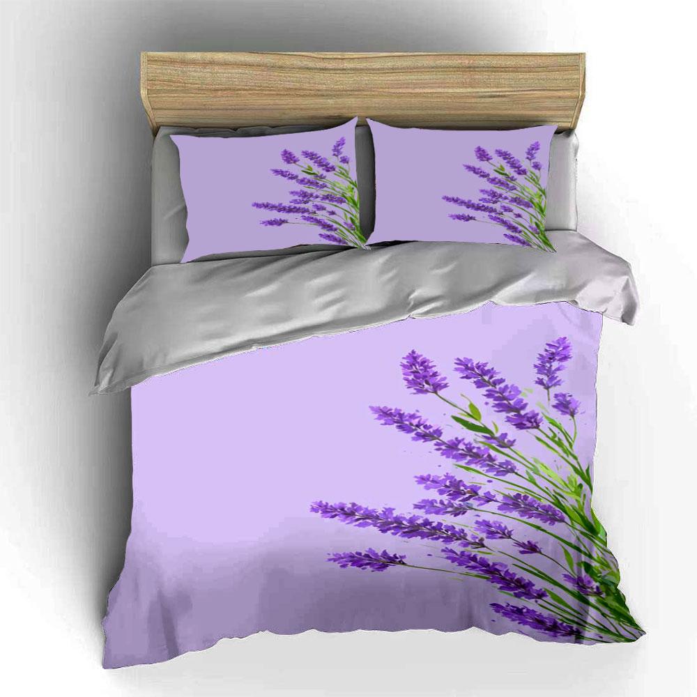 Lavender flowers and stems. Bedding sets Duvet cover sets Duvet covers Pillowcases(1*Duvet Cover 2*Pillowcases without duvet insert)