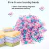 50pcs 6-in-1 Laundry Beads Long-lasting Fragrance Laundry Detergent Concentrated Laundry Detergent Beads Home Softener Gel