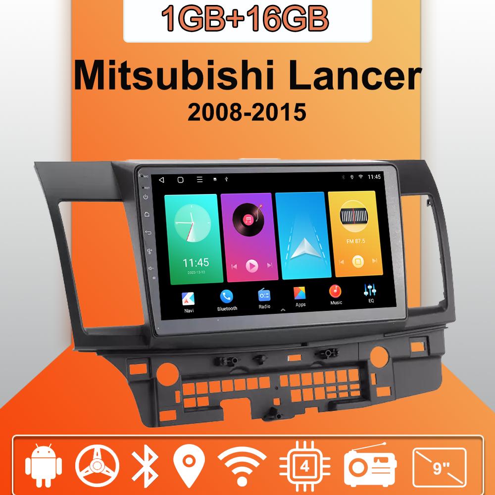 Car Radio Android Auto Carplay For Mitsubishi Lancer 2008-2015 Multimedia Player Head Unit Stereo GPS Navigation BT WIFI 1+16GB