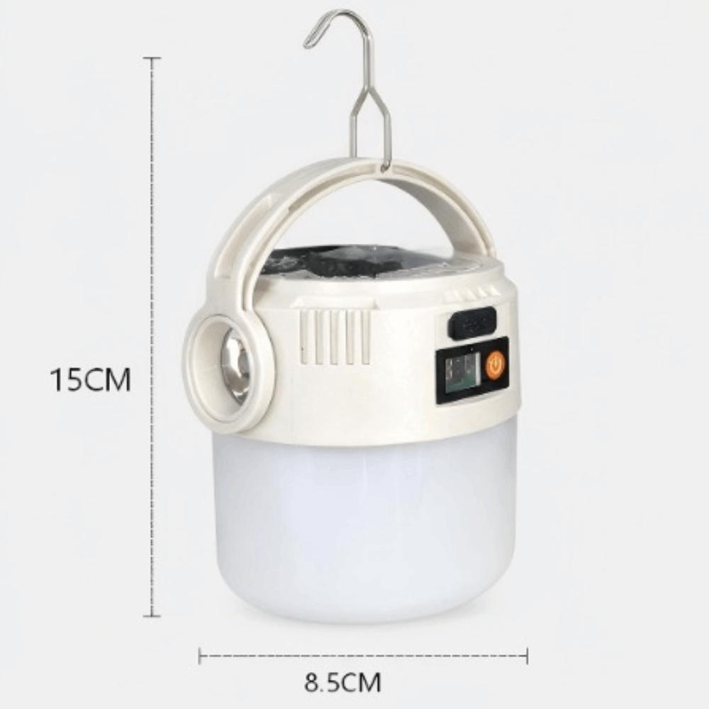 ABS Camping LED Lamp Solar Rechargeable Emergency Lantern Outdoor Hanging Bulb Campsite Lighting