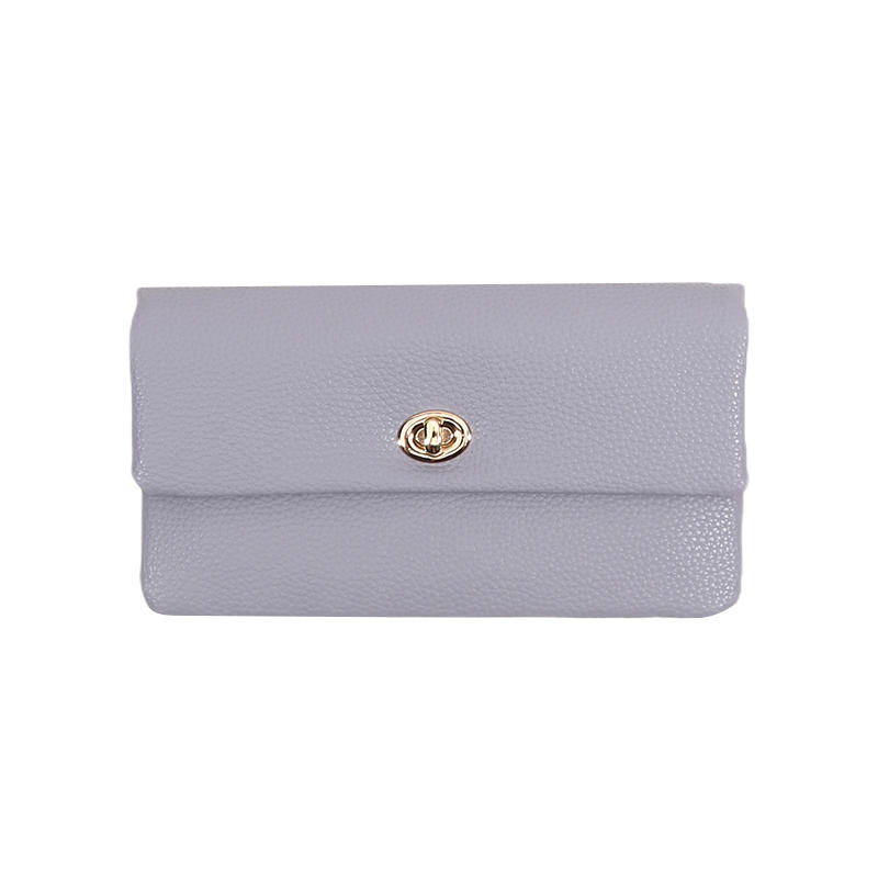 Стильные женские кошельки, длинные кошельки из ПУ кожи с застежкой, портативная сумка для денег, однотонный, простой, многофункциональный держатель для монет, модный женский кошелек