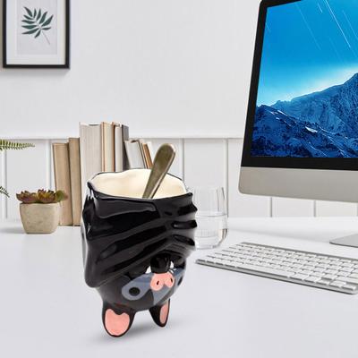 Кружка в форме летучей мыши, перевернутая вверх дном, милая 3D керамическая кофейная кружка с ручкой-хвостом, забавная новинка, кружка с животным, подарок для готического домашнего офисного декора
