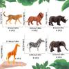 13 PCS Safari Animals Jungle Animals Cake Decoration Wild One Palm Leaves Cake Decoration Safari Jungle Animals Party Supplies