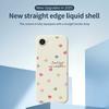For iPhone 16e Case Colorful Love Pattern Printing Straight Edge TPU Phone Back Cover