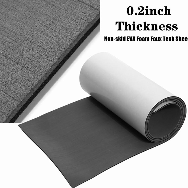 2400x450x6 мм ЭВА Пена Морской Лодка Яхта Напольное Покрытие Искусственный Тик Палуба Лист Коврик Напольный Коврик Самоклеящийся Коричневый Серый