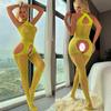 Plus Size Sexy Xxxxl Fishnet Bodysuit Costume Women Bodystocking Lingerie for Woman Underwear Body Suit Open Bra Transparent