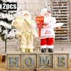 1~4PCS 2026 Christmas Decoration for Home Santa Claus Doll 30cm Navidad Party Decor Xmas Ornaments New Year Gift