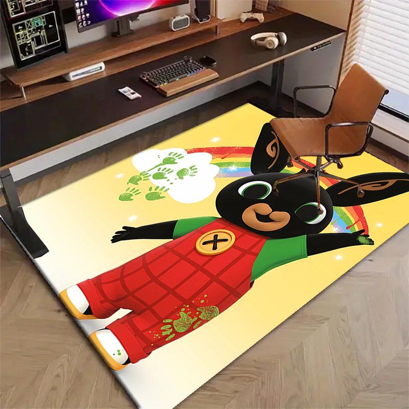 1pc Bing Bunny3 Design Printed Area Rug Carpet for Bedroom Living Room Home Decor Rugs Mat Non Slip Mat Rug for Bedside