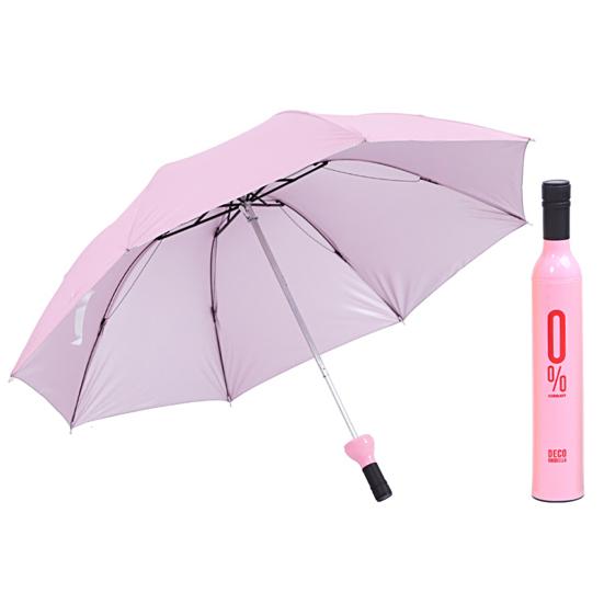 Attractive Wine Bottle Umbrella Strong Wind Resistance Frosted Umbrella Cap Sunshade