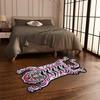 Retro Tiger Alien Shaped Floor Mat Non-Slip Soft Carpet for Living Room Bedroom Home Decor