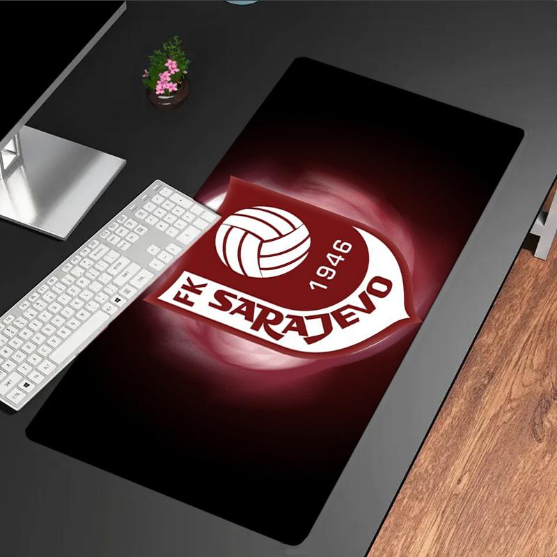 Fk Sarajevo Crest Emblem mouse pad, rubber base, esports desk mat, mouse pad for gamers and office use, gaming desk , easy to clean mat
