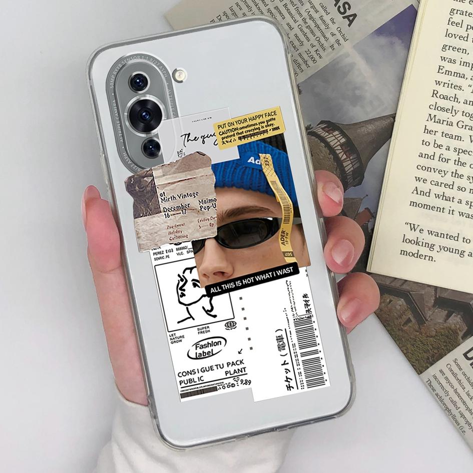 Для Huawei Nova 10 2 3 4 5 6 7 8 9 Pro SE Y70 90 чехол модный мягкий силиконовый чехол для мальчиков и девочек прозрачный матовый противоударный чехол для Huawei бампер