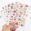 6 PCS Cartoon Stickers Diary Ornaments Molang Decals Multi-functional Stickers DIY Paper Cards School Office Supplies