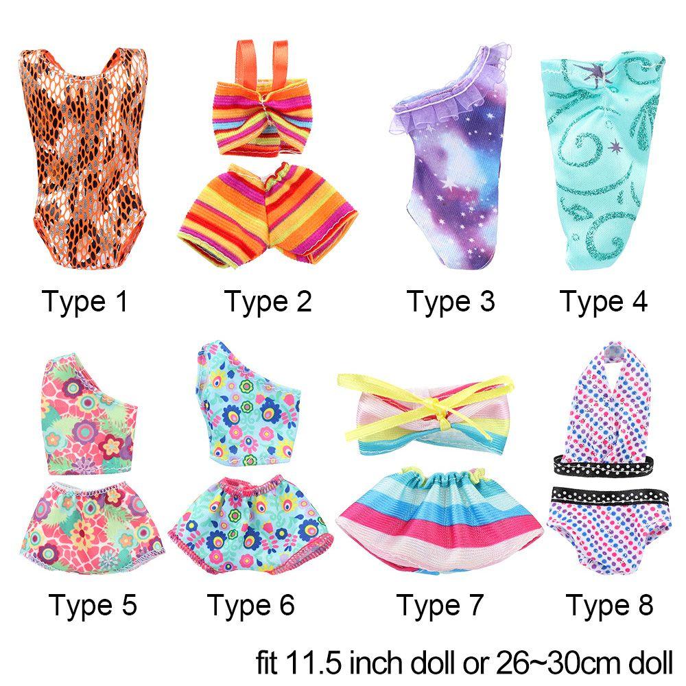 Пляжные наряды Игрушки для игрушек Одежда для кукольного домика Купальники Миниатюрные купальники для кукол-бикини