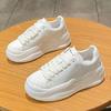Маленькие белые туфли на толстой подошве «Бисквит», женские весенние новые универсальные легкие повседневные спортивные туфли