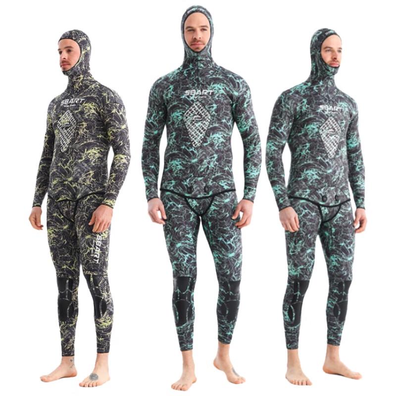 SBART Men's 3.0MM Spearfishing Wetsuit