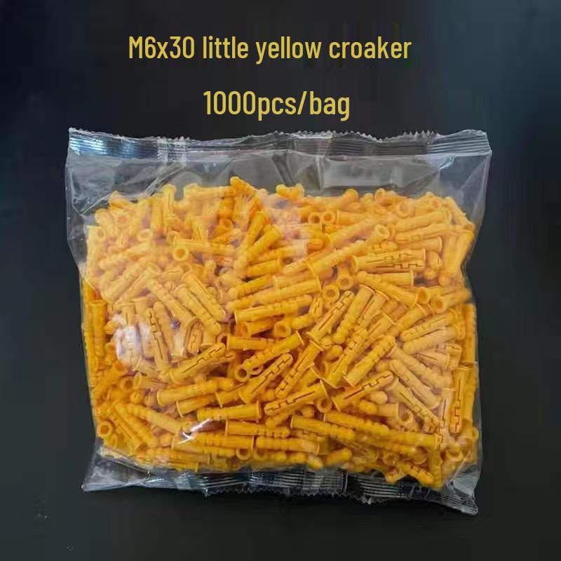 Пластиковые распорные дюбели M6 и настенные пробки для саморезов (6 мм и 8 мм)