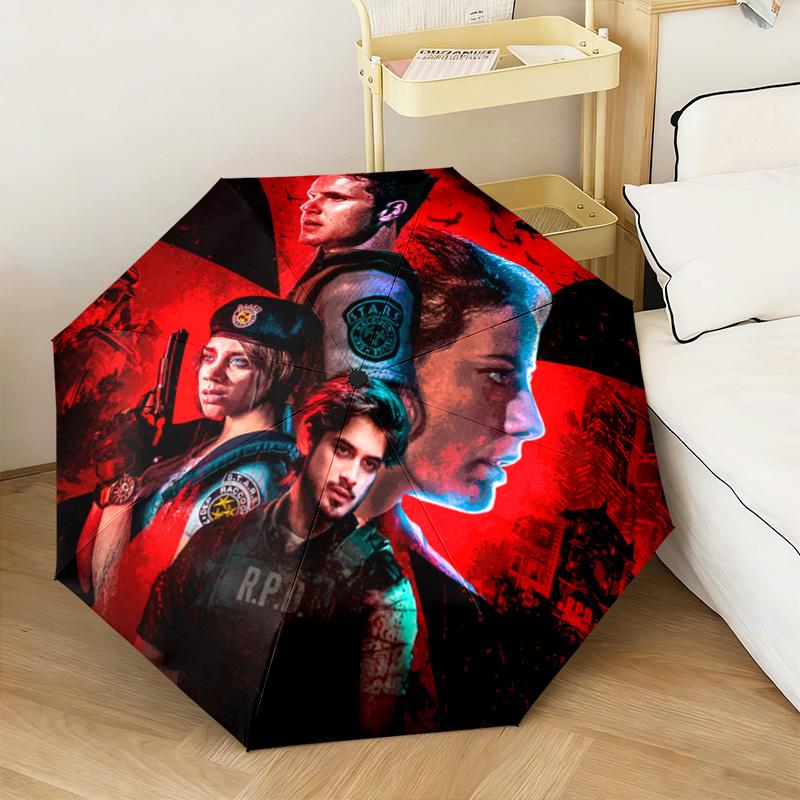 Sci-Fi game Resident Evil, Umbrella Corporation, portable iron art home furnishing, essential for travel and camping, multi-functional umbrella Y4