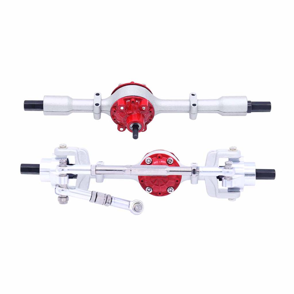 WPL Metal Front and Rear Axle Set for WPL C14 C24 C34 C44 B14 B24 1/16 RC Car Upgrades Parts Accessories