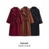 2024 Winter Women's European & American Style Double-Breasted Long Coat with Belt