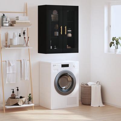 vidaXL Wandschrank Schwarz 69,5x34x90 Cm