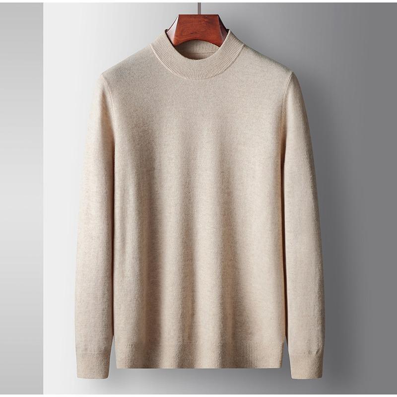 Мужской шерстяной свитер 100% чистая шерсть осень и зима толстый мужской шерстяной свитер со средней горловиной внутренний меринос
