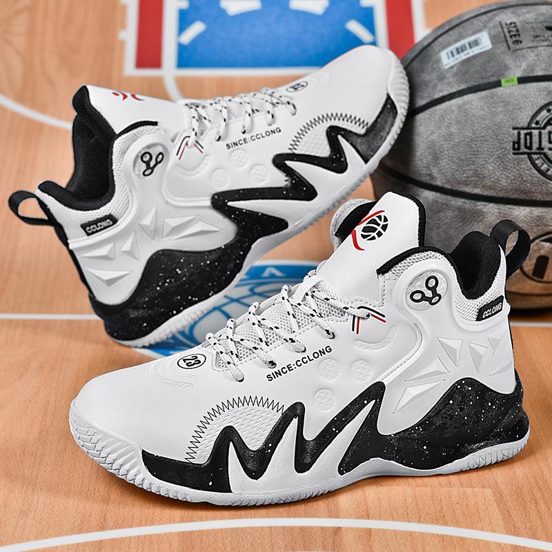 Модные мужские баскетбольные кроссовки с амортизацией, модные спортивные кроссовки для бега на короткие дистанции, легкие повседневные высокие кроссовки 36-45