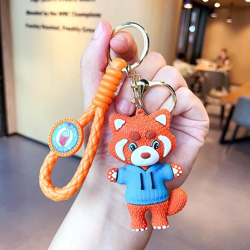 Adorable Raccoon Keychain With High-quality Silicone For Bags Cars And Keys