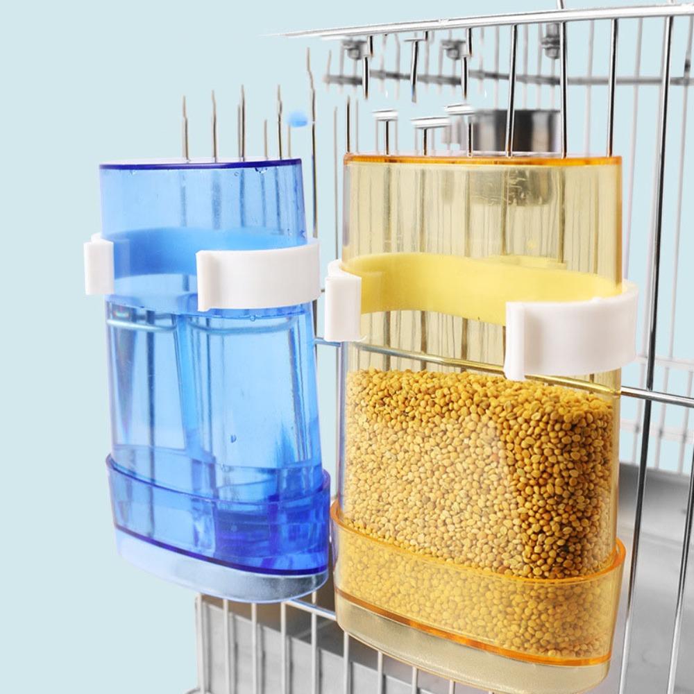 Canary Storage Container Parakeet Bird Water Dispenser Food Feeder Bird Waterer Bird Water Feeder