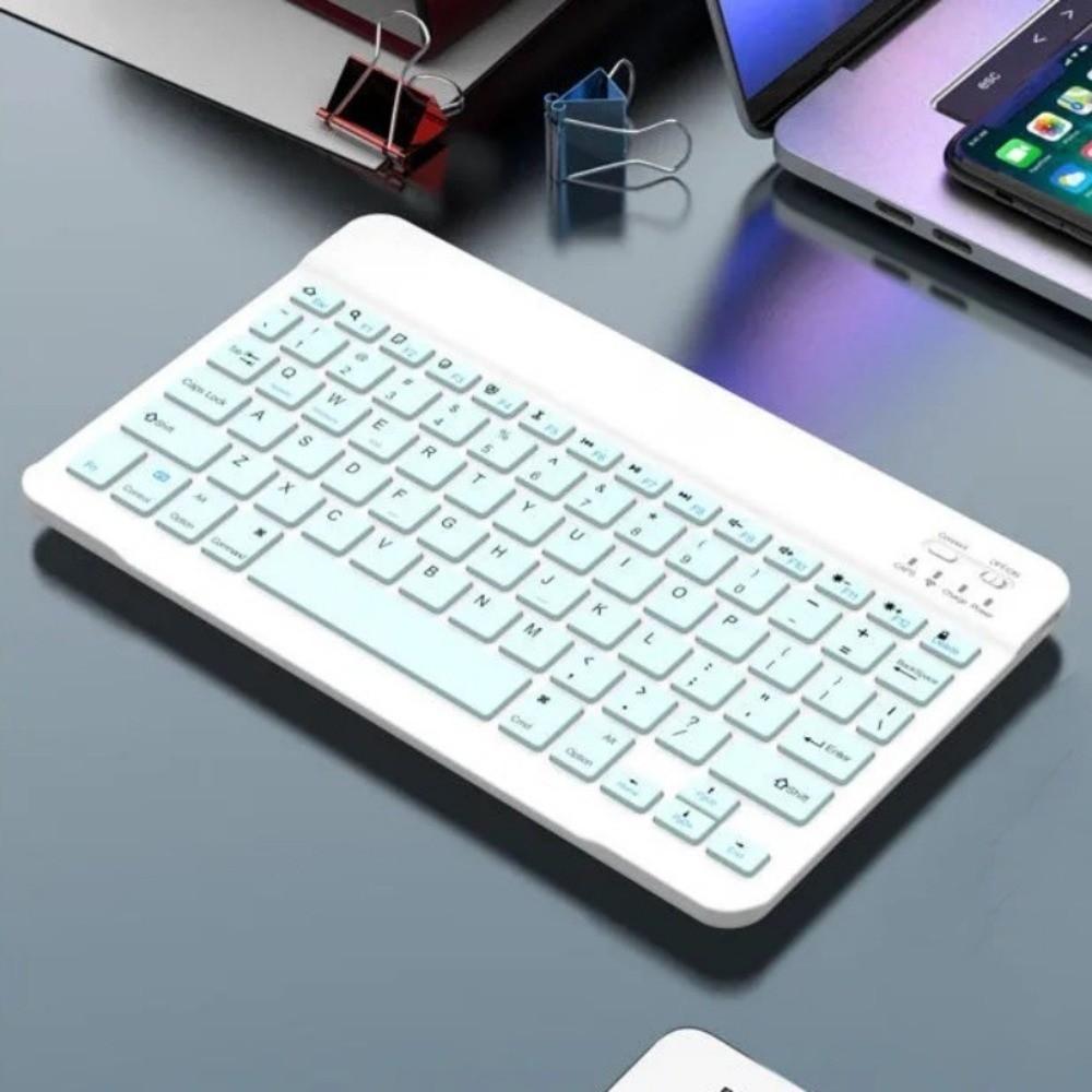 10 Inch Mini Keyboard Rechargeable Wireless Keyboard Portable Slim Keyboard Work From Home
