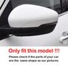 For Ford Escape -2024 Car Sticker Rearview Side Mirror Cover Wing Cap Exterior Door Rear View Case Trim Carbon Fiber Look