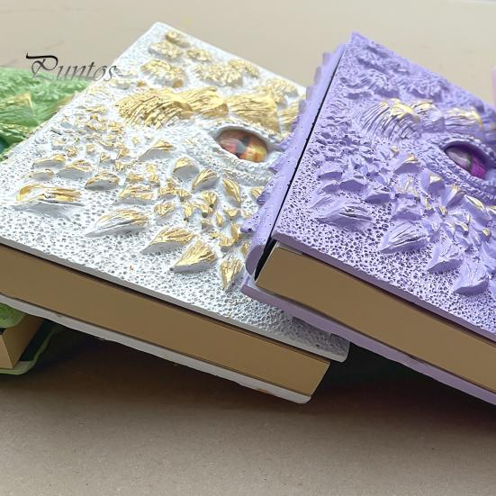 3D Dragon Eye Journal Твердый переплет из смолы Винтажный тисненый Devil Eye Дорожный блокнот Скетчбук Блокнот Дневник Коллекция Любителей Драконов Подарок