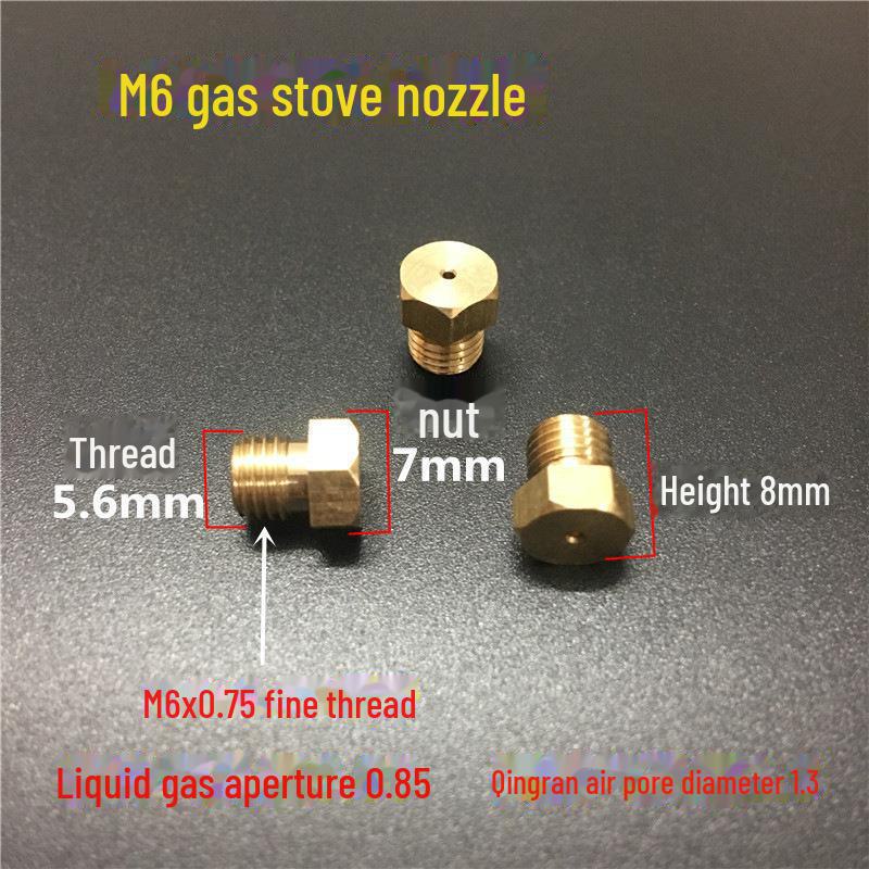 Nozzle Brass Conversion Kit for Gas Water Heater and Stove Accessories
