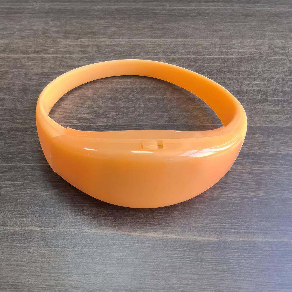 High Sensitivity Sound-Activated LED Light-Up Silicone Wristband for Concerts and Parties