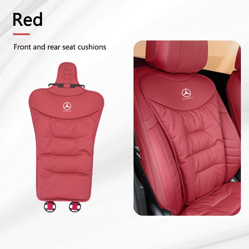 XKJ1 Car Breathable Seat Plush Cushion Velvet Pad Rear Seat Cover For Mercedes Benz GLC CLE CLA GLB GLS W177 W205 W213 W222 Stickers