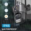 ICSEE Dual-Lens Wireless 360° HD Night Vision PTZ Outdoor Camera