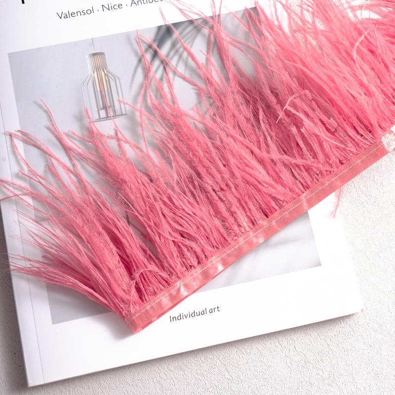 Отделка из страусиных перьев 10-13 см для украшения платья и танцевальной юбки - Аксессуары для одежды